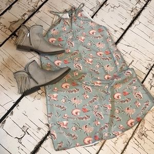 F21 Fish print halter dress